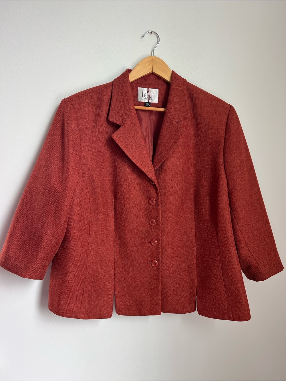 Le Suit | Women's Rust Blazer Jacket Business Casual Office Size 20W